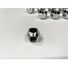 JEPPESEN Open End Nuts M14 x P1.5 21HEX Chrome (Set