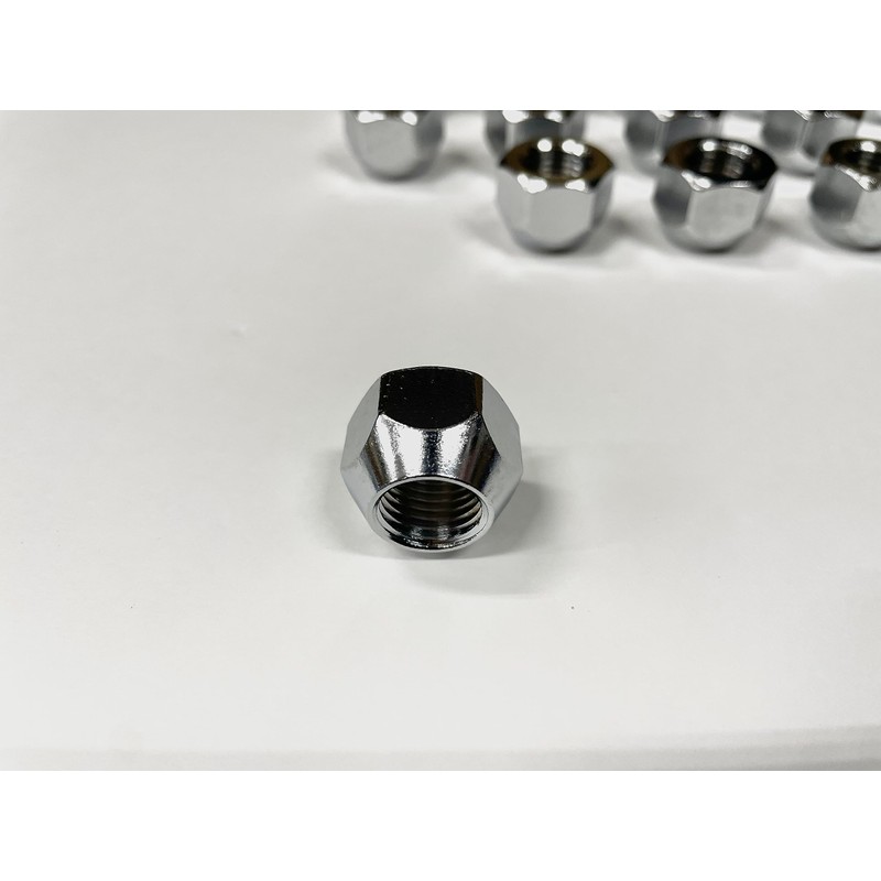 JEPPESEN Open End Nuts M14 x P1.5 21HEX Chrome (Set