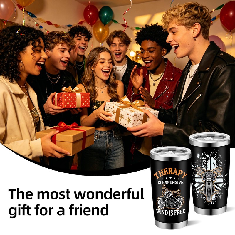 Yuecda Motorcycle Gifts for Men, Women - Therapy is Expensive