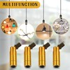 Tondiamo 4 Pcs Golden Sloped Ceiling Light Adapter 180 Degree