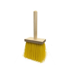 Bon Stucco Dash Brush – 6" x 3" Wood Block with Durable Plastic Bristles and 4¼" Trim for Uniform Texture Application