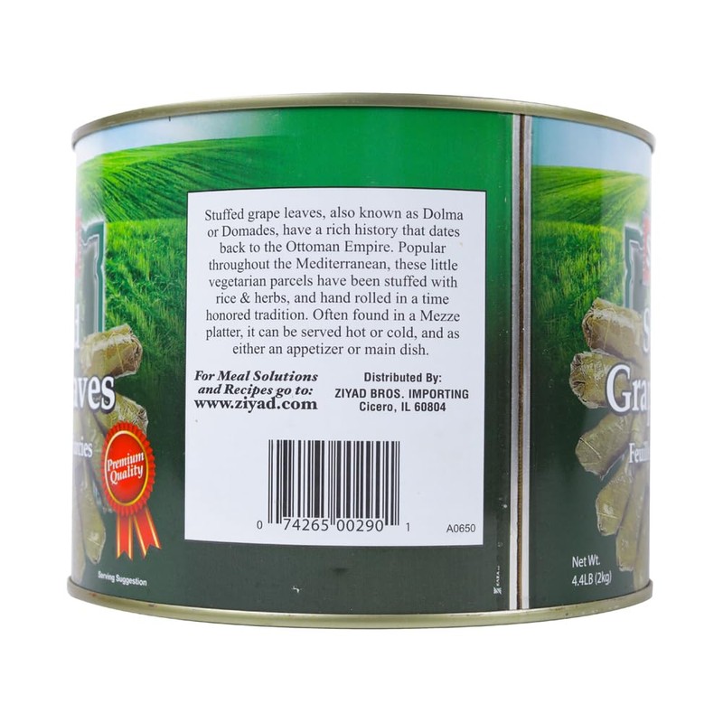Sultan Vegetarian Stuffed Grape Leaves – Halal Mediterranean-Style Dolmas –