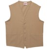 DayStar Apparel 742 Two Pocket Button Unisex Vest, Khaki, 5XL