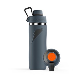Gatorade 'Overtime' 32oz Stainless Steel Water Bottle, Twist Cap, Black