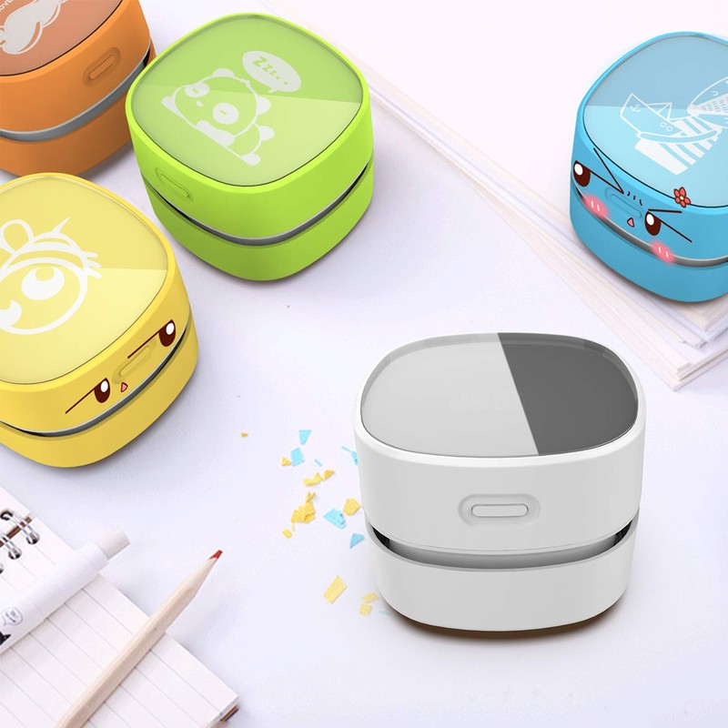 ODISTAR Desk Vacuum Cleaner with Wireless Charger, Mini Table dust