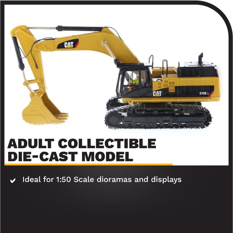 1:50 Caterpillar 374D L Hydraulic Excavator – High Line Series