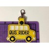 Bus Rider Backpack Tag