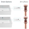 Residential Pop Up Sink Drain 1.75" in Rose Gold
