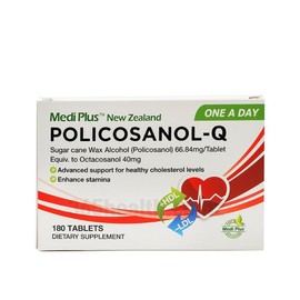 Medi Plus 66.8mg Policosanol Q 180 tablets / 메디플러스 66.8mg 폴리코사놀 큐 180정 X4, 4개