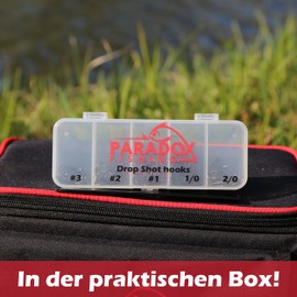 Paradox Fishing Dropshot Haken 50 Stück I je 10x Set #3-2/0 I Dropshot Blei Montage