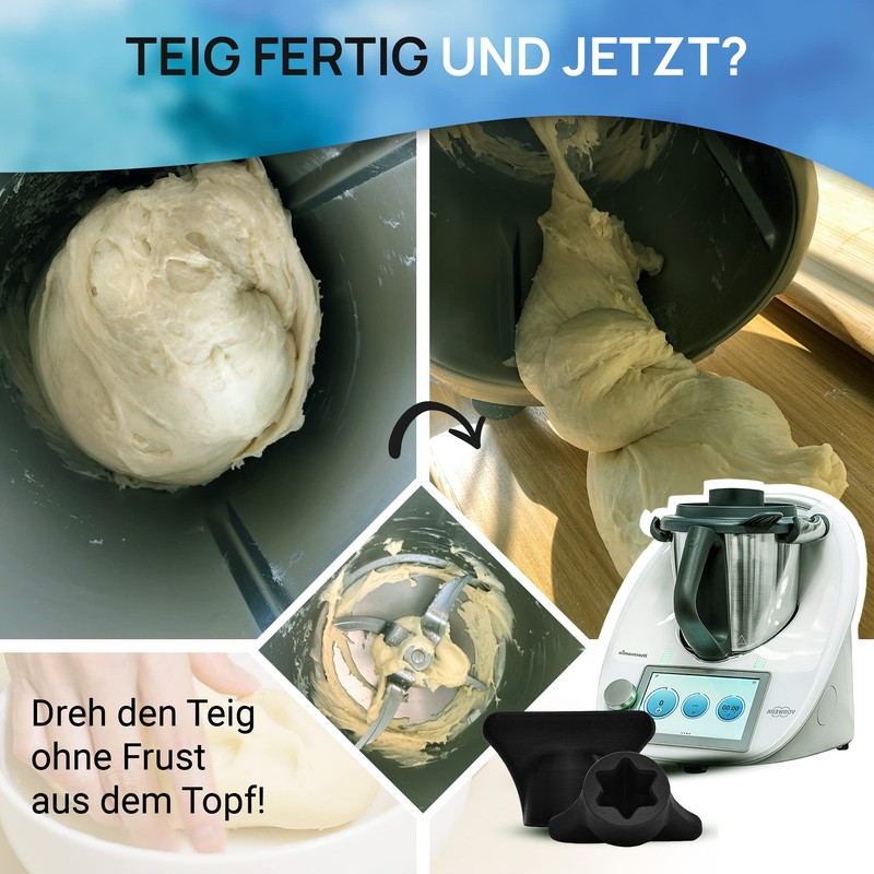 mix-slider - Dough Flower for Thermomix, Dough Remover Accessory for