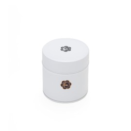 Tsukihito Seal 106-09069 Tsuki Rabbit Tin (Small), White, Tea Leaves, Tea Canister, Coffee Canister, Small Items, 5.3 oz (150 g)