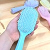 Pastel Hairbrush Comb Portable Travel Accessory Brush Yellow 3ea