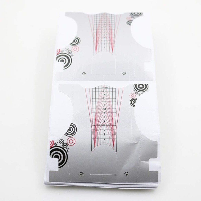 zalati Nail Shapes Pack of 500 Sticker Extension Paper Holder