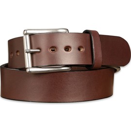 BullhideBelts.com The Eastwood Mens Leather Belt for Casual, Dress, 1.75" Wide, Brown, 38”