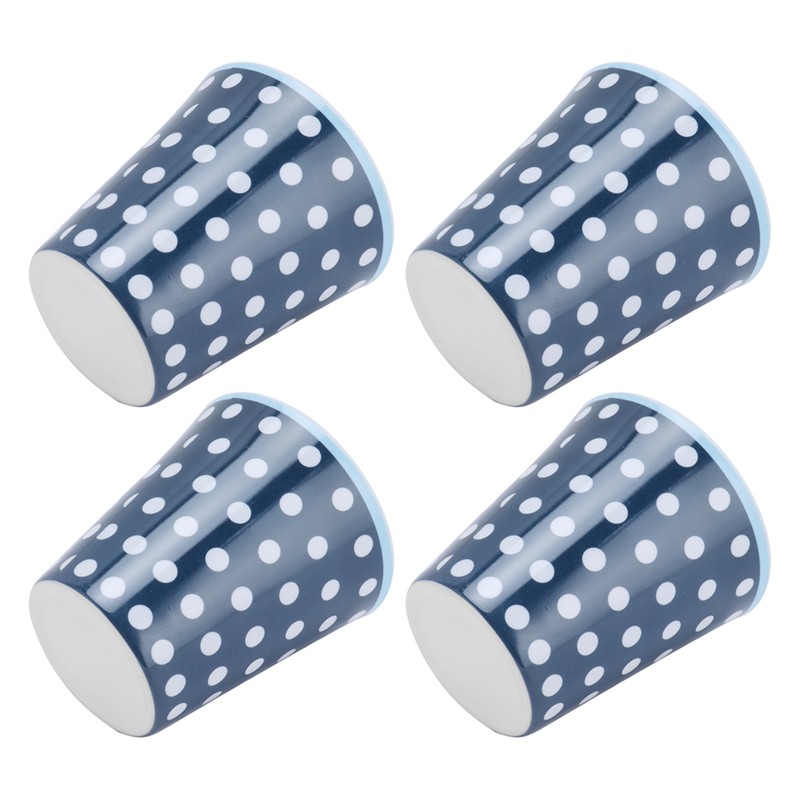 4Pcs/Set Cute Melamine Mug Imitation Porcelain Beverage Cup for Home