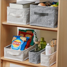 Hanui Tongsang folding square handle fabric basket storage basket, beige beige_extra largeextra extra large / 하늬통상 접이식 사각 손잡이 패브릭 바구니 수납 바스켓, 베이지베이지_초특대형초특대형