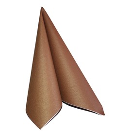 Mank Airlaid Napkins 40 x 40 cm Premium Disposable Napkin Textile-like and Absorbent Perfect for Weddings and Parties Pack of 50 Bronze