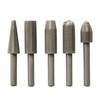 5pcs Electric Rotary Rasp Embossed Steel Metal File Grinding Head
