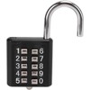 Combination Lock, 10 Digits Push Button Padlock Luggage Lock Gym