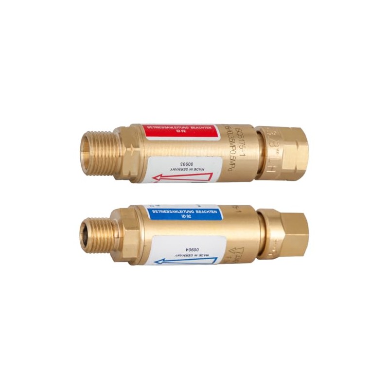 COWIK Non-return protection oxygen and fuel gas (acetylene/propane) in set,