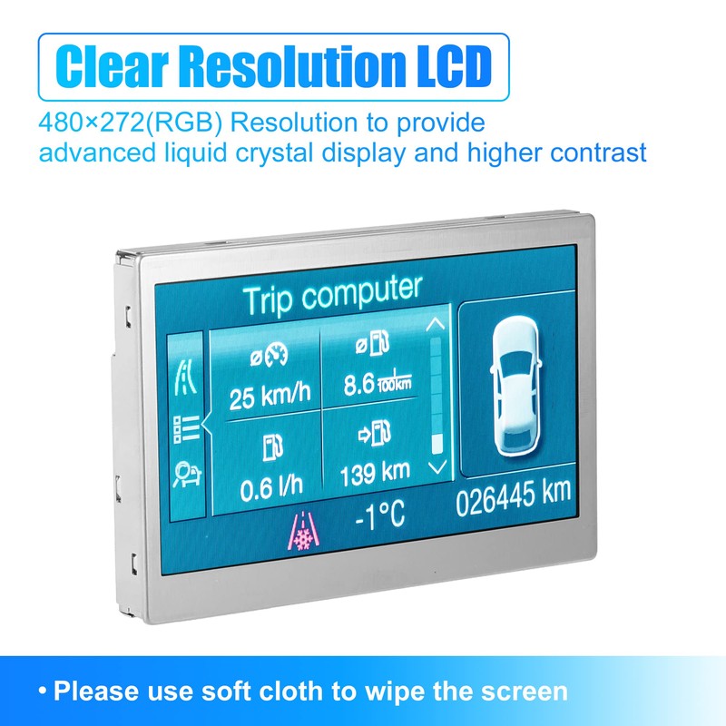X AUTOHAUX LCD Display Colour Screen LQ042T5DZ11 4.2 Inch for