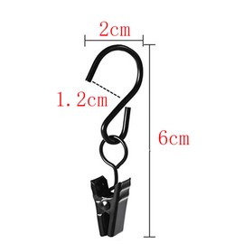 GYWHOOFT 30 Pcs Curtain Hooks with Clip, Tapestry Hanging Clips for Camping Tents, Home Decoration, Photos, Art Craft Display and Outdoor Activities Supplies