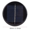 T best 4Pcs High Efficiency Round Solar Panel, 6V 80MM