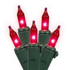 Vickerman Set of 100 Multi-Color Mini Icicle Christmas Lights - White Wire