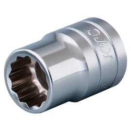 KTC Socket 12-Point B4-27W-H Size: 27 x Drive: 0.5 inches (12.7 mm) 1 Piece