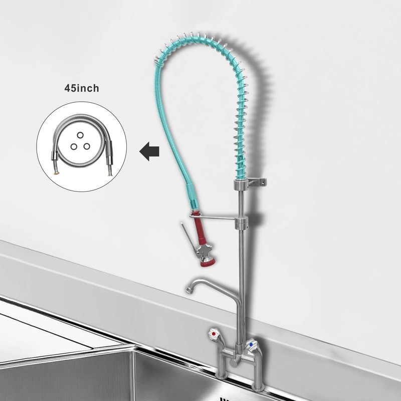 Achelous 18 Inch Stainless Steel Hose for Commercial Kitchen Sink