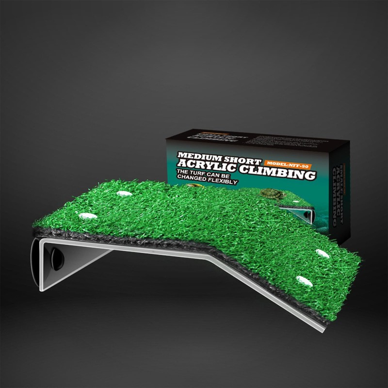 BigTron Basking Platform Simulation Grass Turtle Ramp, Turtle Resting Basking