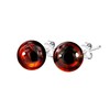 ANDANTE Premium Collection Genuine Natural Baltic Sea Amber Stud Earrings,