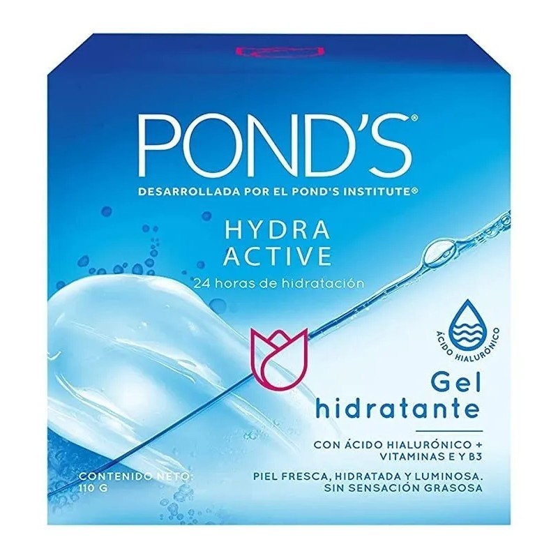 Ponds Hydra Active Gel Hidratante 110g Ácido Hialurónico Todo Tipo