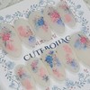 Soft Rose Handmade Nail Tips - Lipstick / 소프트 로즈
