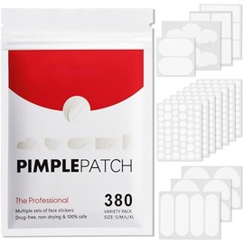 NEARPOW 380 Parches Acné, Pimple Patch Multitamaño Formas Variadas Cara  9 tamaños y formas para nariz y cara. Absorben impurezas sin medicamento.... 