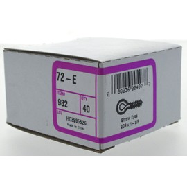 Hillman 982208 x 1-3/8-Inch Screw Eye, 40-Pack, zinc