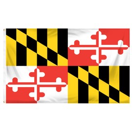 Online Stores Maryland Printed Polyester Flag, 3 by 5-Feet