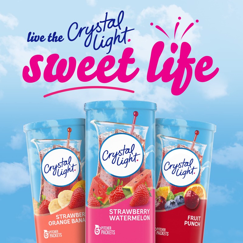 Crystal Light Sugar-Free Strawberry Watermelon Low Calories Powdered Drink Mix