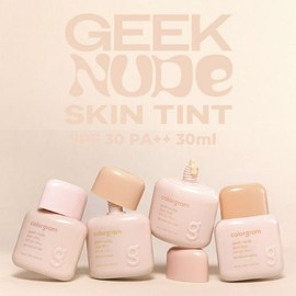COLORGRAM Geek Nude Skin Tint SPF30 PA++ 30ml, Shade:01 Tone Up Pink
