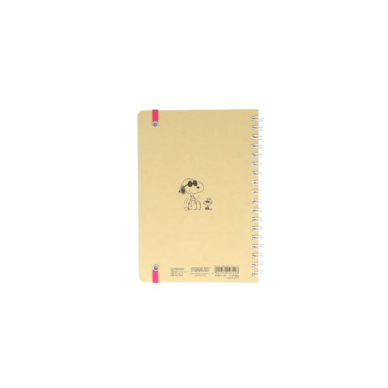 Sunstar Stationery Snoopy Notebook, Ring Notebook, B6, New Life Collection,