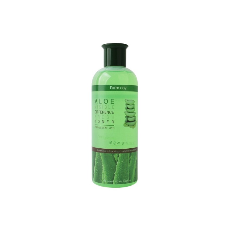 Farmstay Aloe Visible Difference Fresh Toner 350ml / 팜스테이 알로에