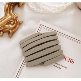 Cos03 Headband for Kids, Ladies, Hair Clip, Compact, Hair Accessory, Bangs, Fixed, Painless, Stylish, Face Washing, Unisex, Convenient to Carry (Gray, Medium)
