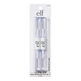 e.l.f. Cosmetics Máscara Fijadora Transparente para Pestañas y Cejas 2 Pack | Fija y Define sin Residuos Blancos, Acabado Natural Invisible, Vegano y 