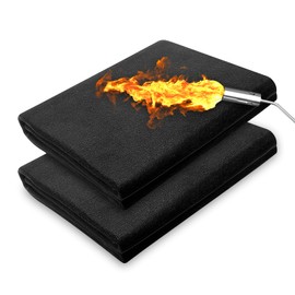 UCINNOVATE 2 Pack 23'' x 35'' Carbon Felt Welding Blanket, 5mm Thickened Fireproof Mat Flame Retardant Blankets 1800°F Heat Resistant Welding Pad for Soldering Brazing Plumbing Heat Shield for Stove