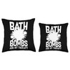 Bath Bombs Making Bathing Bomb Bubble Lavender Throw Pillow