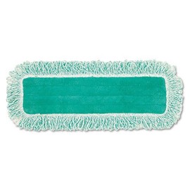 Dust Pad W/fringe, Microfiber, 18" Long, Green, 6/carton