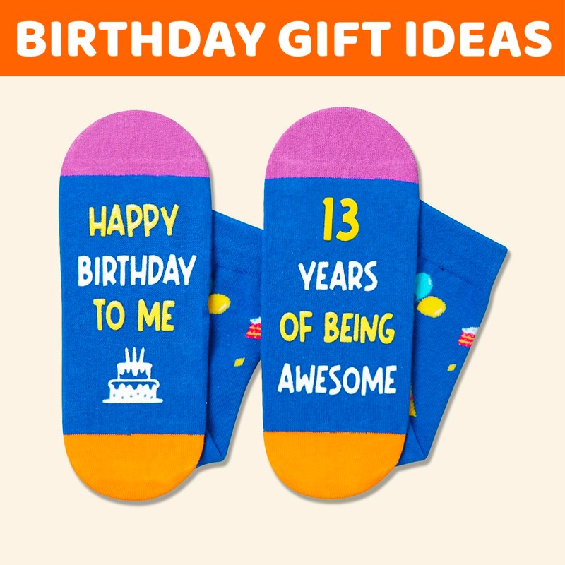 Zmart 13th Birthday Gift Ideas Socks - 13th Birthday Socks