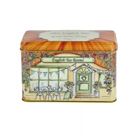 ENGLISH TEA NEW ENGLISH TEAS AFTERNOON TEA TIN W,40 FINE QUALITY TEA BAGS VINTAGE TEA ROOMS