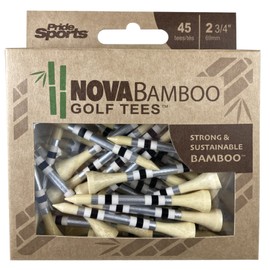 PrideSports 2-3/4" Nova Bamboo Tees Silver/White/Black Stripe